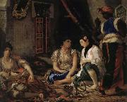 Eugene Delacroix Women of Algiers in the room oil painting reproduction